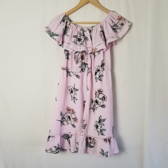 StreetWear Society floral off the shoulder dress size L (196) - Picture 11 of 11